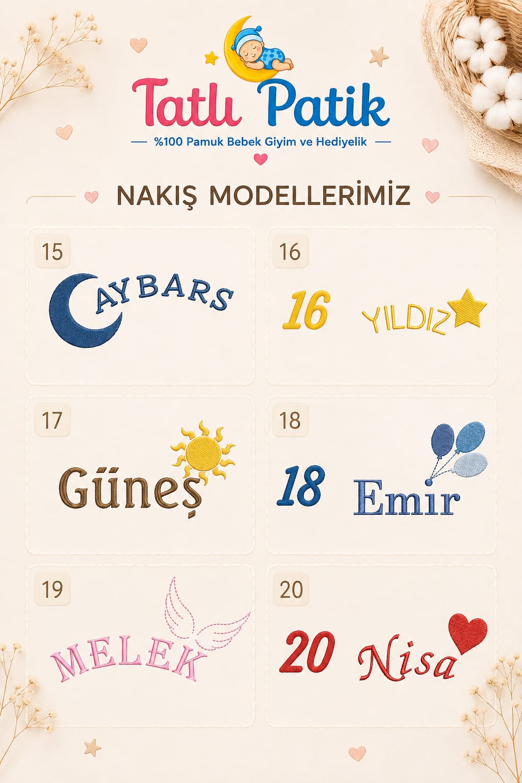 Kişiye Özel Hastahane Çıkışı 9'lu Müslin Set